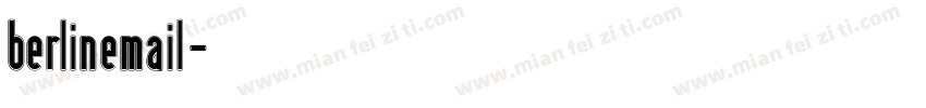berlin email 字体字体转换